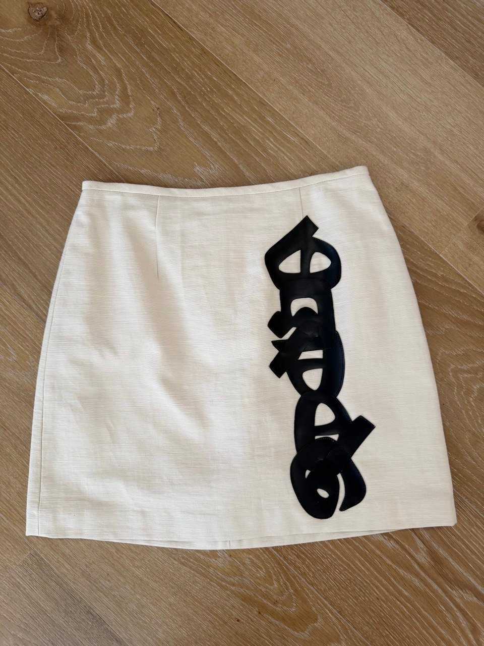 Ivory Calligraphy Skirt - Image 2